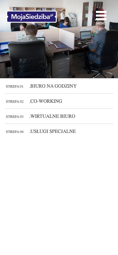 Zrzut ekranu: MojaSiedziba.pl, widok na telefonie